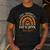 One Thankful Preschool Teacher Thanksgiving Rainbow Men's Casual T-Shirt Dark Grey One Thankful Preschool Teacher Thanksgiving Rainbow Men's Casual T-Shirt Dark Grey
