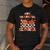 One Thankful Teacher Fall Leaves Thanksgiving Retro Men's Casual T-Shirt Dark Grey