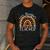 One Thankful Teacher Thanksgiving Rainbow Leopard Fall Men's Casual T-Shirt Dark Grey One Thankful Teacher Thanksgiving Rainbow Leopard Fall Men's Casual T-Shirt Dark Grey