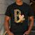 P Is For Pre K Teacher Leopard First Day Of School For Men Women Girls Kids Men's Casual T-Shirt Dark Grey