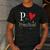 P Is For Preschool Teacher Student Back To School Men's Casual T-Shirt Dark Grey P Is For Preschool Teacher Student Back To School Men's Casual T-Shirt Dark Grey