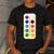 Paint Palette ArtSet Halloween Costume For Teachers Students For Men Women Kids Men's Casual T-Shirt Dark Grey
