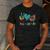 Peace Love Art Painting Palette Art Teacher Men's Casual T-Shirt Dark Grey Peace Love Art Painting Palette Art Teacher Men's Casual T-Shirt Dark Grey
