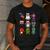 Pig Spooky Ghost Witch Boo-Jee Horror Pumpkin Pig Halloween Men's Casual T-Shirt Dark Grey