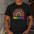 Preschool Rainbow Girls Boys Kids Teacher Back To School Men's Casual T-Shirt Dark Grey Preschool Rainbow Girls Boys Kids Teacher Back To School Men's Casual T-Shirt Dark Grey