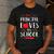 This Principal Loves Her School Teacher Appreciation Men's Casual T-Shirt Dark Grey This Principal Loves Her School Teacher Appreciation Men's Casual T-Shirt Dark Grey