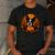 Pumpkin Boston Terrier Costume On Boston Terrier Halloween Men's Casual T-Shirt Dark Grey
