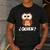 Quien Who Owl Spanish Teacher Men's Casual T-Shirt Dark Grey