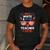 Red & Blue Teacher Crew Shirt 4th Of July Sunglasses Men's Casual T-Shirt Dark Grey