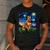 Red Heeler Starry Night Cattle Dog Colorful Art By Aja For Men Women Girls Kids Men's Casual T-Shirt Dark Grey