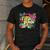 Retro First Grade Teacher Disco Ball Coquette Back To School Men's Casual T-Shirt Dark Grey