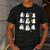 Retro Halloween Science Teacher Ghost Laboratory Teacher Men's Casual T-Shirt Dark Grey