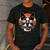 Retro Sunset Sunglasses Boston Terrier Boston Bull Bostie Men's Casual T-Shirt Dark Grey