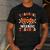 Retro Thankful Music Teacher Pumpkin Fall Thanksgiving Men's Casual T-Shirt Dark Grey