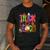 Retro Trick Or Teach Leopard Ghost Halloween Spooky Teacher Men's Casual T-Shirt Dark Grey Retro Trick Or Teach Leopard Ghost Halloween Spooky Teacher Men's Casual T-Shirt Dark Grey