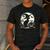 Scary Halloween Cat Costume Retro Cat Moon For Men Women Kids Men's Casual T-Shirt Dark Grey