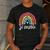 Sé Amable Spanish Bilingual Teacher Be Kind Boho Rainbow Men's Casual T-Shirt Dark Grey Sé Amable Spanish Bilingual Teacher Be Kind Boho Rainbow Men's Casual T-Shirt Dark Grey