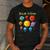 Solar System Cute Face Planets Space Science Teacher School Men's Casual T-Shirt Dark Grey Solar System Cute Face Planets Space Science Teacher School Men's Casual T-Shirt Dark Grey