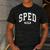 SPED Crew SPED Teacher Back To School For Women Men Men's Casual T-Shirt Dark Grey