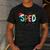 SPED Squad Special Education Teacher Autism Christmas Women Men's Casual T-Shirt Dark Grey
