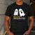 Spooky Ghost Inequalities Halloween Math Teacher Men's Casual T-Shirt Dark Grey