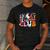 Spooky Teacher Club Halloween Men's Casual T-Shirt Dark Grey