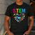 STEM Science Technology Engineering Math Teacher Men's Casual T-Shirt Dark Grey STEM Science Technology Engineering Math Teacher Men's Casual T-Shirt Dark Grey