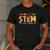 STEM Teacher Thanksgiving Grateful Educator Science Class Men's Casual T-Shirt Dark Grey STEM Teacher Thanksgiving Grateful Educator Science Class Men's Casual T-Shirt Dark Grey