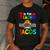 T Is For Teacher And Tacos For Teacher & Tacos Lovers Men's Casual T-Shirt Dark Grey