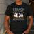 I Teach The Cutest Little Penguins Cute School Teacher Tee Men's Casual T-Shirt Dark Grey