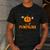 I Teach The Cutest Pumpkins In The Patch Groovy Teacher Fall Men's Casual T-Shirt Dark Grey
