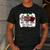 Teach Love Inspire Pre-k Teacher Apple Leopard Red Plain Men's Casual T-Shirt Dark Grey