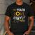 TEACH LOVE INSPIRE Teacher Sunflower Appreciation Men's Casual T-Shirt Dark Grey