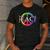 Teach Peace For Teachers And Educators Counselor Men's Casual T-Shirt Dark Grey Teach Peace For Teachers And Educators Counselor Men's Casual T-Shirt Dark Grey