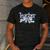 Teacher Blue Chinoiserie Coquette Bow Heart Teacher Life Men's Casual T-Shirt Dark Grey