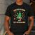 Teacher Christmas Shirts Pajama Matching Rockin' Around The Classroom -Adult Short Sleeve Small Modern Festive Christmas Teacher Xmas Vibes T-Shirt Men's Casual T-Shirt Dark Grey