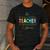 This Teacher Is Glowing Hello Summer End Of School Men's Casual T-Shirt Dark Grey