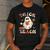 Teacher Halloween Trick Or Teach Floral Ghost Men's Casual T-Shirt Dark Grey
