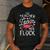 This Teacher Loves Her Flock Flamingo Teacher Class Men's Casual T-Shirt Dark Grey This Teacher Loves Her Flock Flamingo Teacher Class Men's Casual T-Shirt Dark Grey