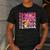 Teacher Pencil Back To School Groovy Pink Teacher First Day Men's Casual T-Shirt Dark Grey