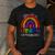 Teacher You Are a Rainbow Of Possibilities Funny Men's Casual T-Shirt Dark Grey