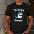 Teacher Shark Teaching Back To School Kindergarten Men's Casual T-Shirt Dark Grey