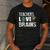 Teachers Love Brains Zombie Halloween Hilarious Men's Casual T-Shirt Dark Grey