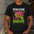 Teachers Love Brains Zombie Teacher Halloween Zombies Men's Casual T-Shirt Dark Grey