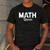 TeeArt Math Mathematics Queen Math Teacher Men's Casual T-Shirt Dark Grey