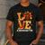 Thanksgiving Love Kindergarten Teacher Turkey Autumn Fall Men's Casual T-Shirt Dark Grey