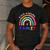 Tiny Human Tamer Watercolor Rainbow Daycare Teacher Men's Casual T-Shirt Dark Grey Tiny Human Tamer Watercolor Rainbow Daycare Teacher Men's Casual T-Shirt Dark Grey