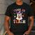 Trick Or Teach Teacher Groovy Ghost Halloween Teacher Men's Casual T-Shirt Dark Grey