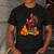 Turkey Reading Books Fall Thanksgiving Teacher Book Men's Casual T-Shirt Dark Grey