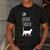 Un Deux Trois Cat Shirt French Teacher Men's Casual T-Shirt Dark Grey